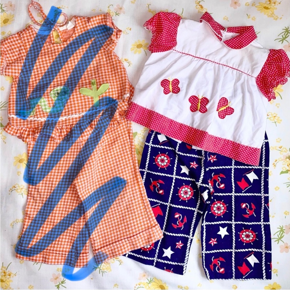 Super Retro Vintage 70s hippie baby girl clothes